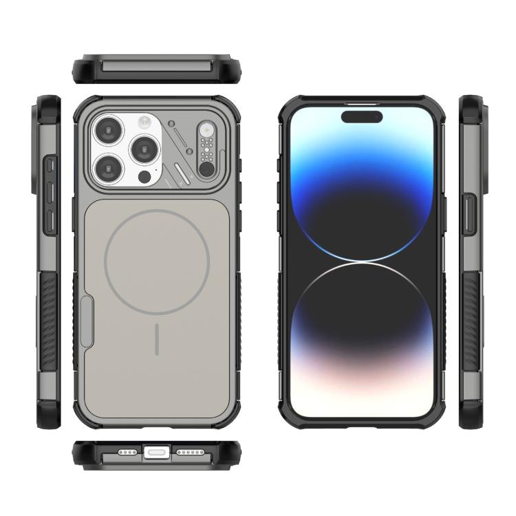For iPhone 15 Pro Max Heat Dissipation Air Shockproof TPU + PC Magsafe Phone Case