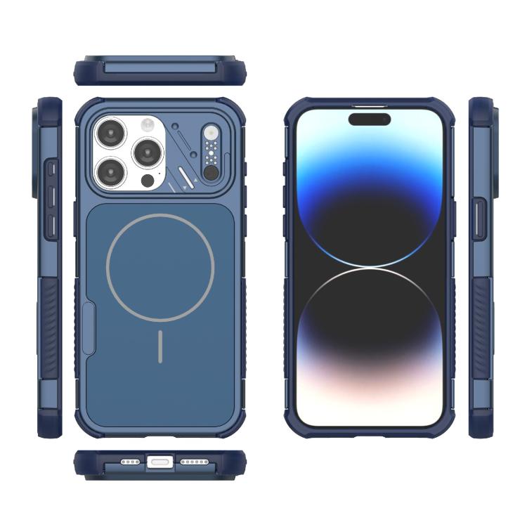 For iPhone 15 Pro Max Heat Dissipation Air Shockproof TPU + PC Magsafe Phone Case