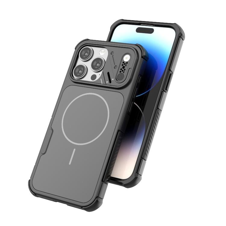 For iPhone 15 Pro Max Heat Dissipation Air Shockproof TPU + PC Magsafe Phone Case