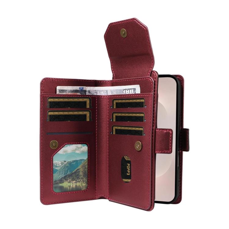 For Galaxy A27 5G Multi Card Wallet Leather Phone Case with Strap