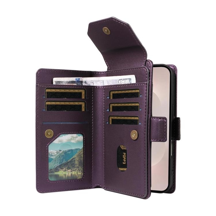 For Galaxy A27 5G Multi Card Wallet Leather Phone Case with Strap