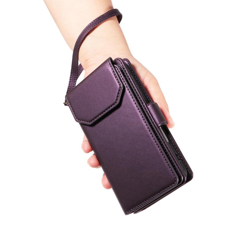 For Galaxy A27 5G Multi Card Wallet Leather Phone Case with Strap