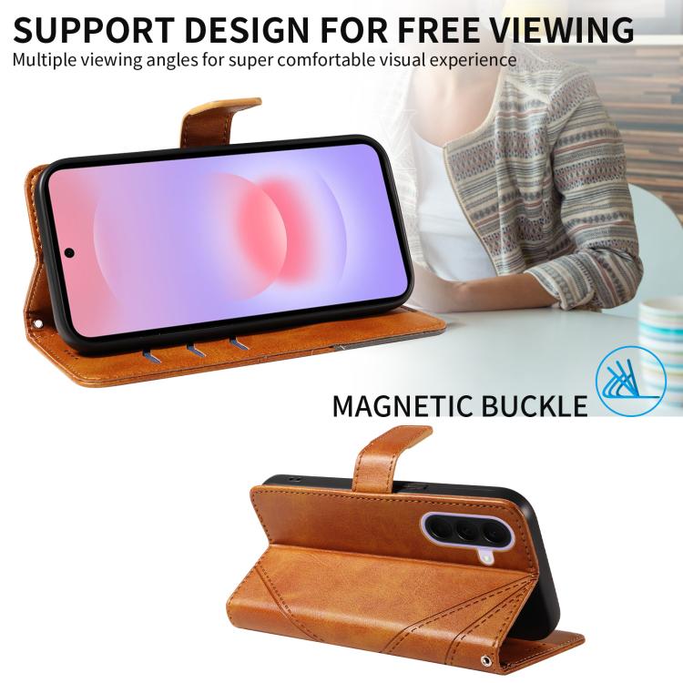 For Galaxy A27 5G Diamond Stitching Leather Phone Case