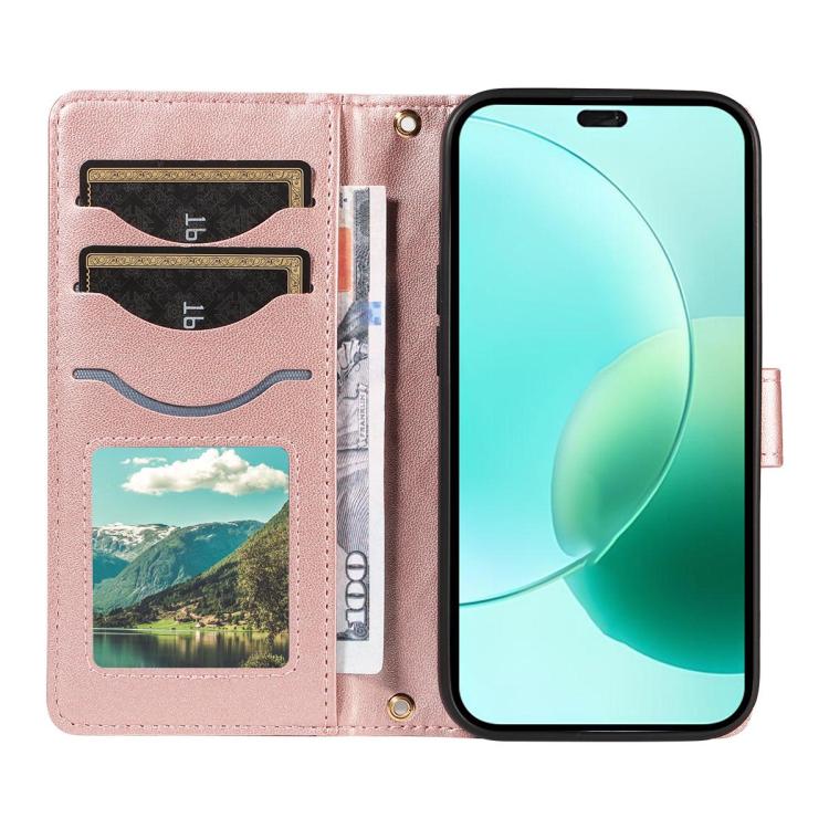 For Galaxy A27 5G Three Card Slot Diamond Grid Leather Phone Case with Long / Short Straps