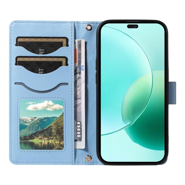 For Galaxy A27 5G Three Card Slot Diamond Grid Leather Phone Case with Long / Short Straps