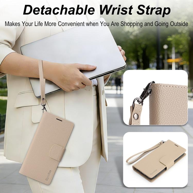 For Google Pixel 9 / 9 Pro Retro Litchi Texture Vegan Leather Magnetic Wallet Phone Case with Wrist Strap