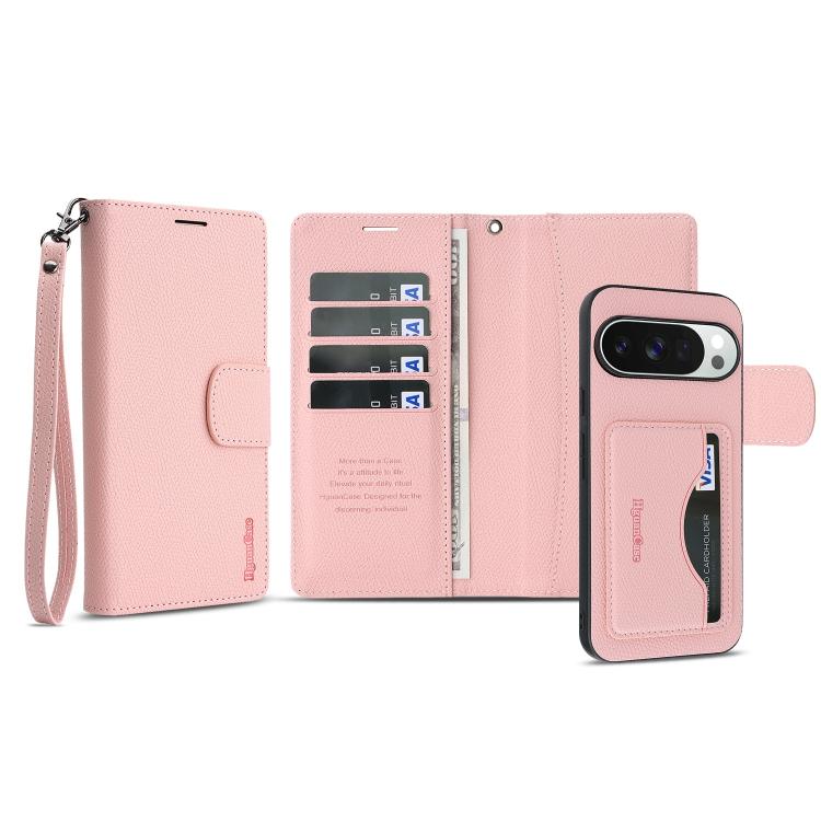 For Google Pixel 10 / 10 Pro Retro Litchi Texture Vegan Leather Magnetic Wallet Phone Case with Wrist Strap
