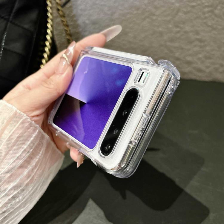 For Huawei Pura X Gilded Shell Pattern Axial Magnetic Phone Case with 360 Holder