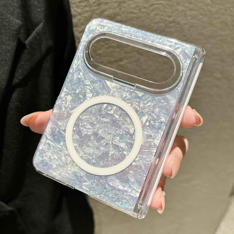 For Huawei Pura X Max Gilded Shell Pattern Axial Magnetic Phone Case