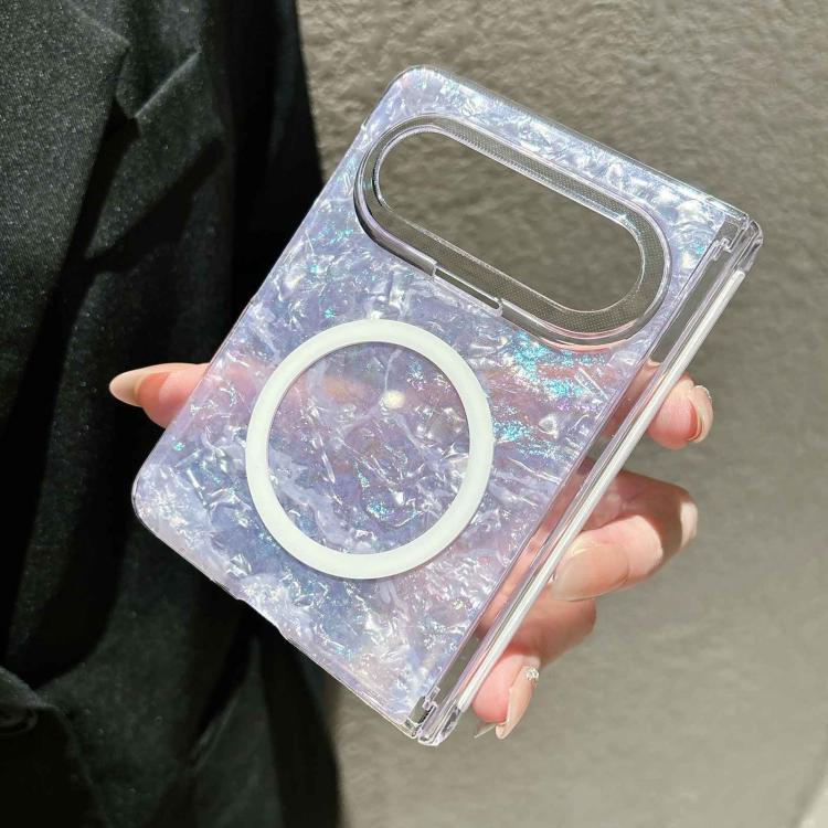 For Huawei Pura X Max Gilded Shell Pattern Axial Magnetic Phone Case
