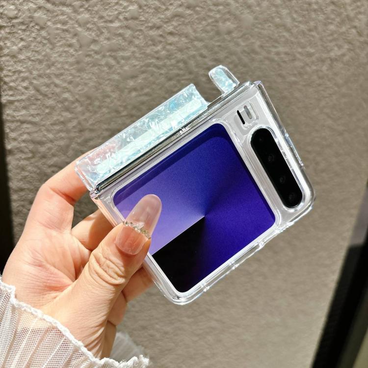 For Huawei Pura X Gilded Shell Pattern Axial Magnetic Phone Case