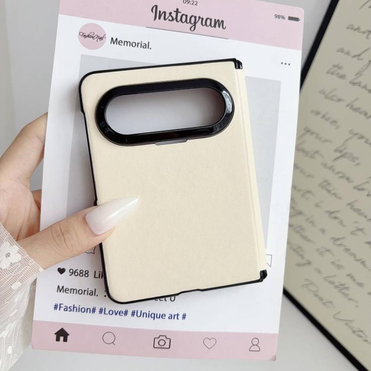 For Huawei Pura X Max Integrated Magnetic Axis Solid Color Leather Texture Phone Case
