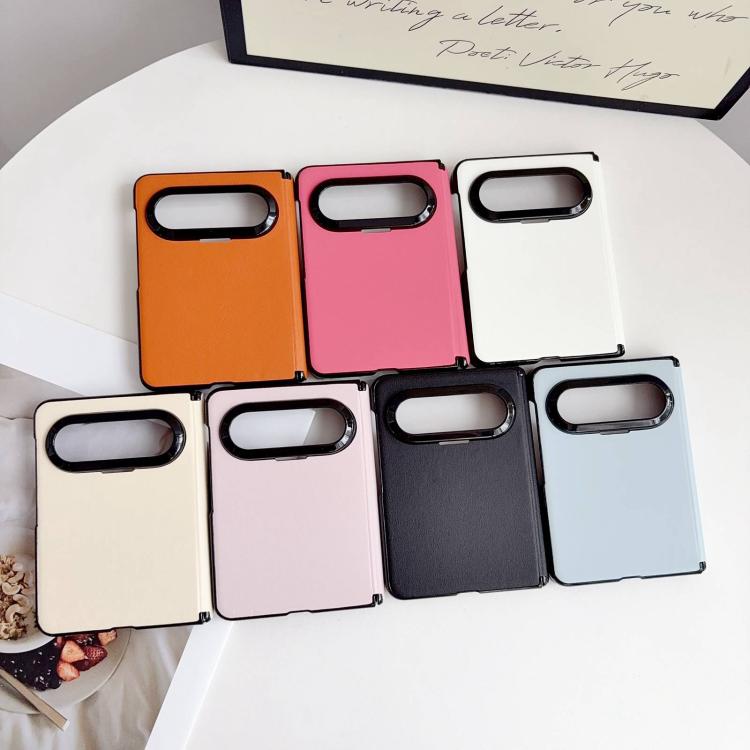 For Huawei Pura X Max Integrated Magnetic Axis Solid Color Leather Texture Phone Case