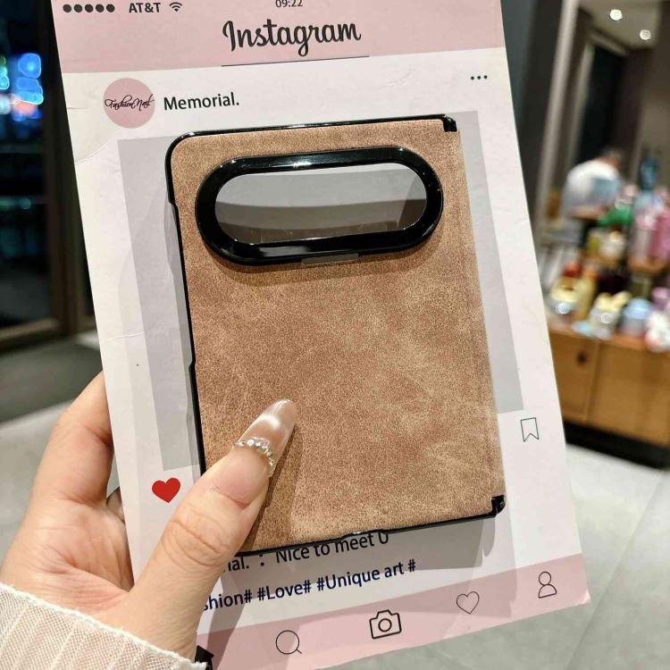 For Huawei Pura X Max Vegan Leather Axis Shockproof Phone Case