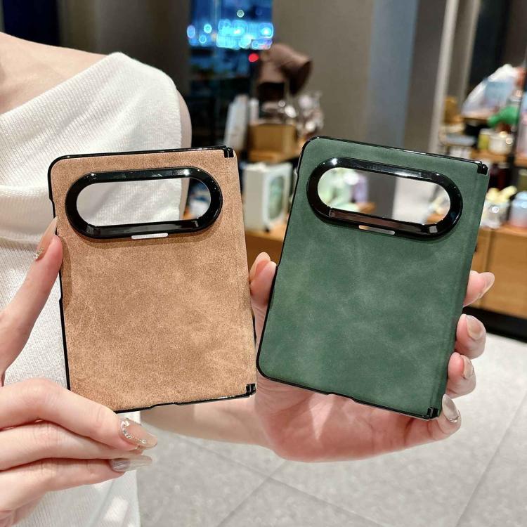 For Huawei Pura X Max Vegan Leather Axis Shockproof Phone Case