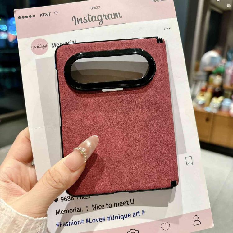 For Huawei Pura X Max Vegan Leather Axis Shockproof Phone Case