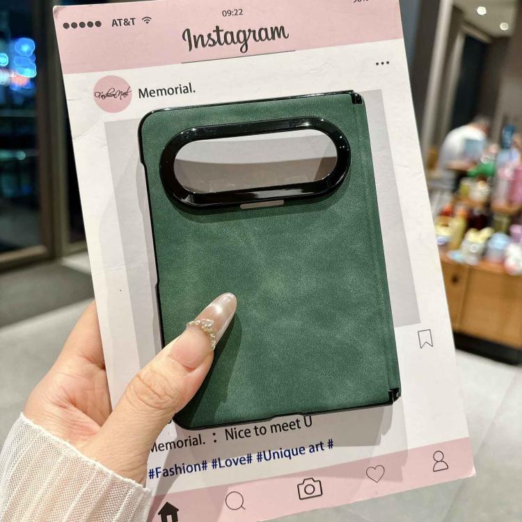 For Huawei Pura X Max Vegan Leather Axis Shockproof Phone Case