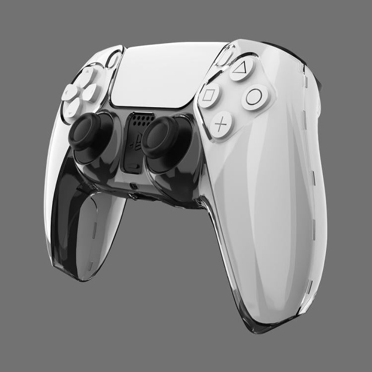 For Sony PS5 XDcase 2pcs Game Controller Split Crystal PC Protective Case - Transparent Black