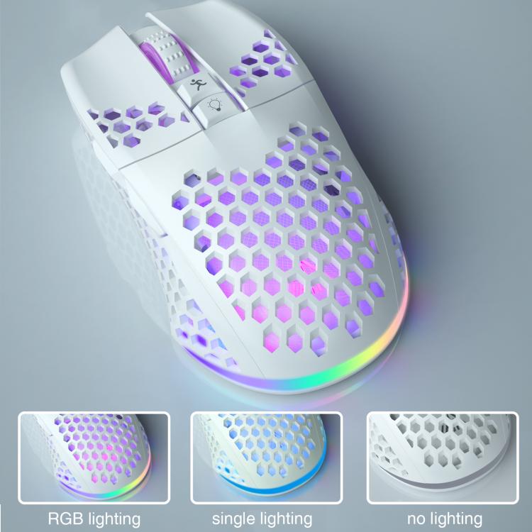 SOLAKAKA SM600 Hollowed Out RGB Tri-mode Wireless Gaming Mouse
