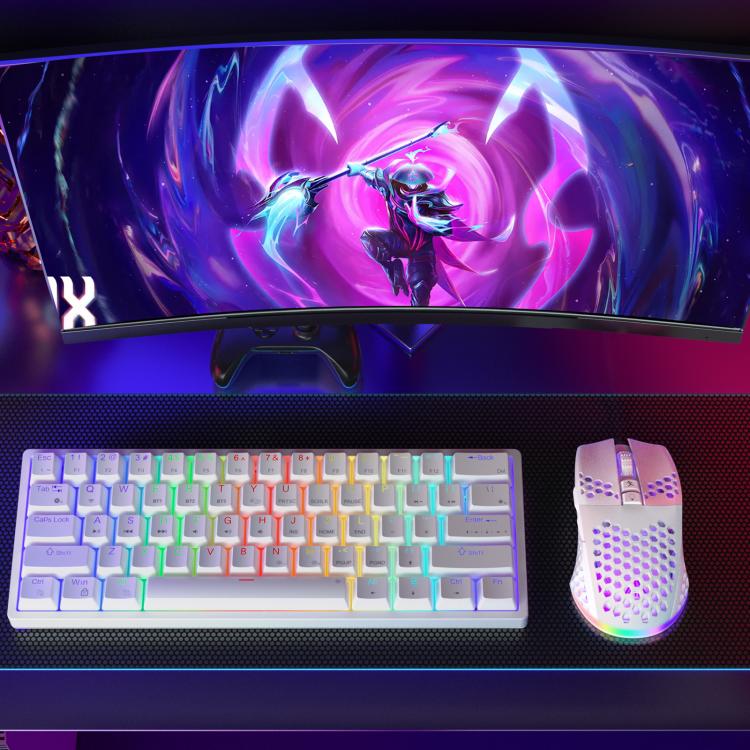 SOLAKAKA SM600 Hollowed Out RGB Tri-mode Wireless Gaming Mouse