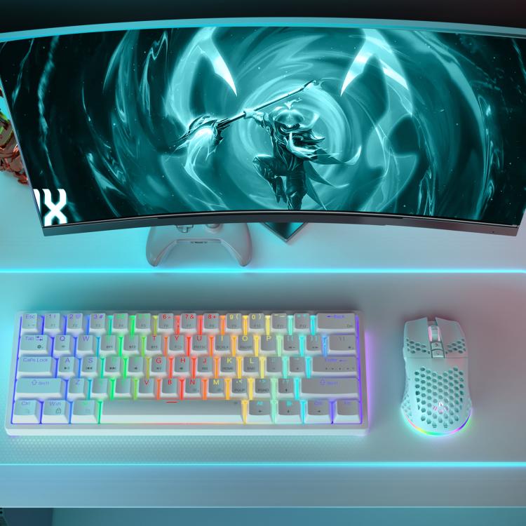 SOLAKAKA SM600 Hollowed Out RGB Tri-mode Wireless Gaming Mouse