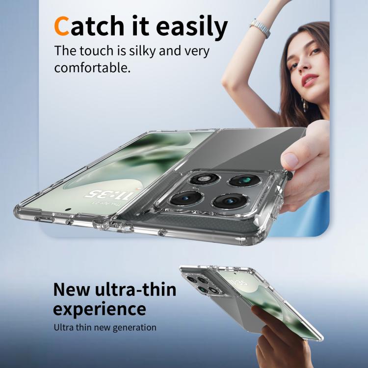 For Motorola Razr Fold 5G Scratchproof Acrylic TPU Phone Case - Transparent