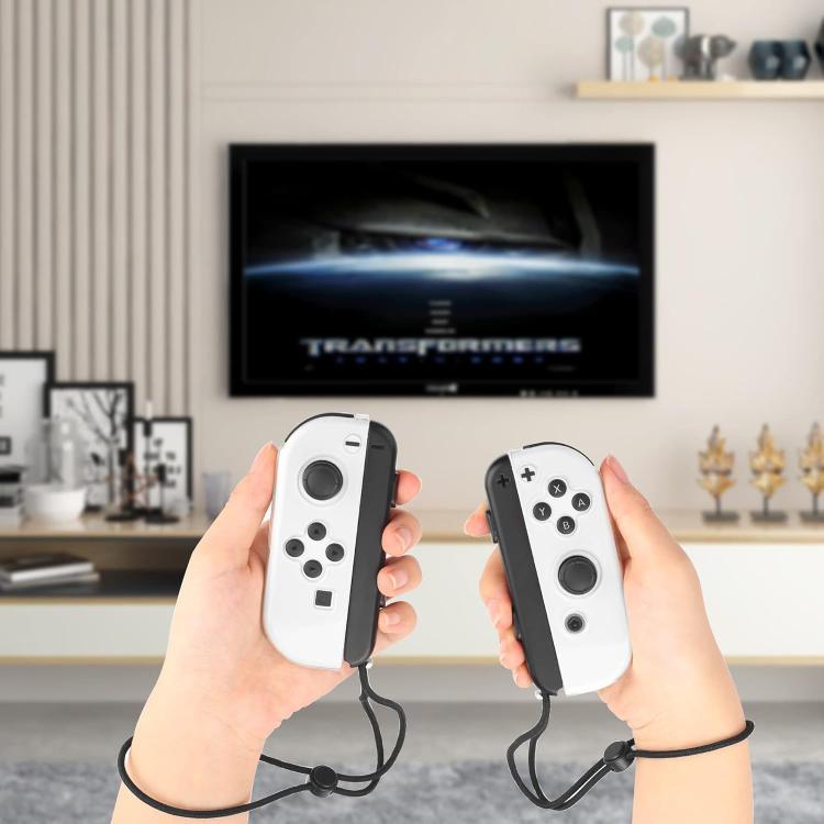 For Nintendo Switch 2 Joy-Con XDcase 1 Pair Clear TPU Protective Case & Joystick Caps Set - Transparent