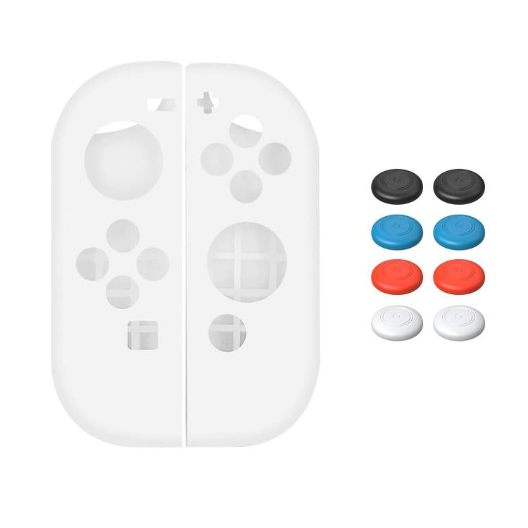 For Nintendo Switch / Switch OLED Joy-Con XDcase 1 Pair Soft Silicone Protective Case & Joystick Caps Set