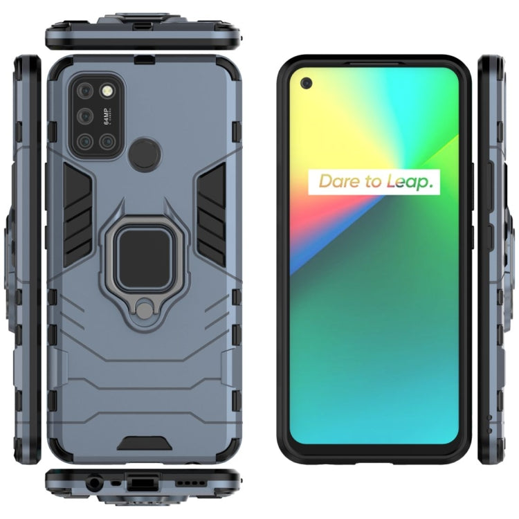 For OPPO Realme 7i Shockproof PC + TPU Protective Case with Magnetic Ring Holder