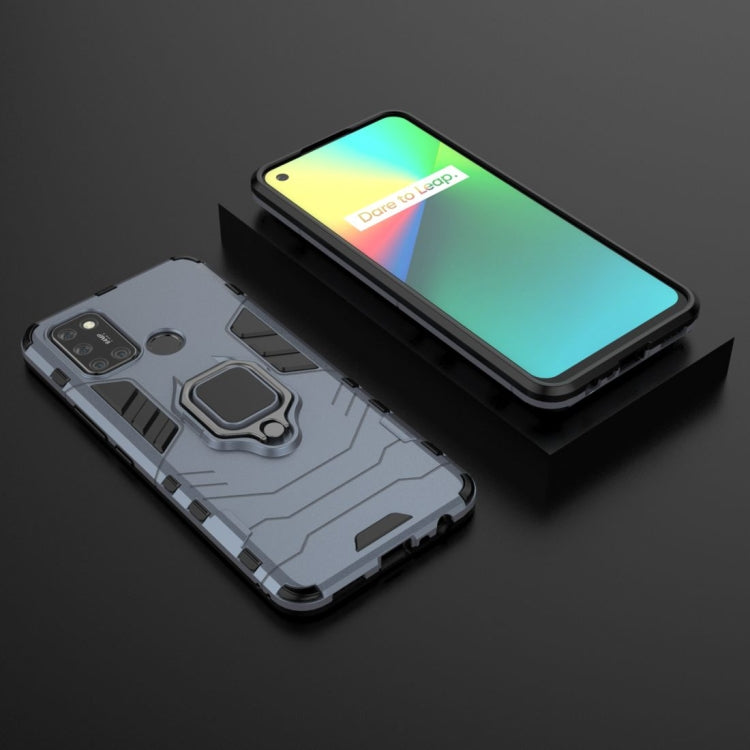 For OPPO Realme 7i Shockproof PC + TPU Protective Case with Magnetic Ring Holder