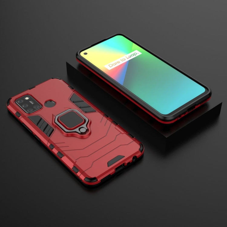 For OPPO Realme 7i Shockproof PC + TPU Protective Case with Magnetic Ring Holder