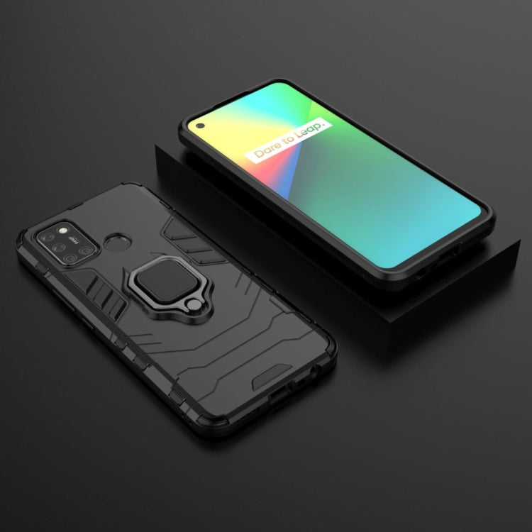 For OPPO Realme 7i Shockproof PC + TPU Protective Case with Magnetic Ring Holder
