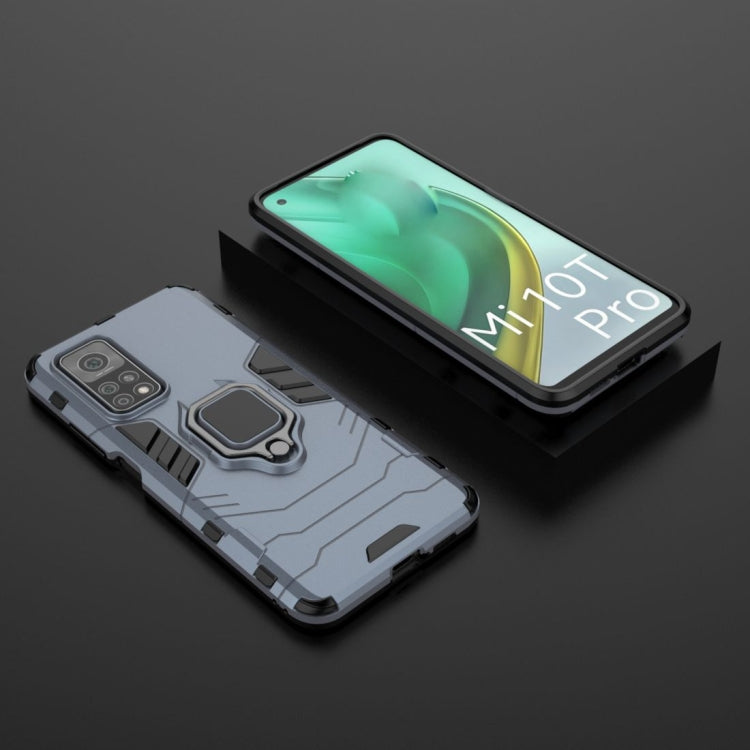For Xiaomi Mi 10T Pro 5G Shockproof PC + TPU Protective Case with Magnetic Ring Holder