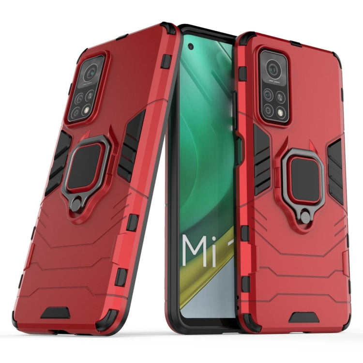 For Xiaomi Mi 10T Pro 5G Shockproof PC + TPU Protective Case with Magnetic Ring Holder