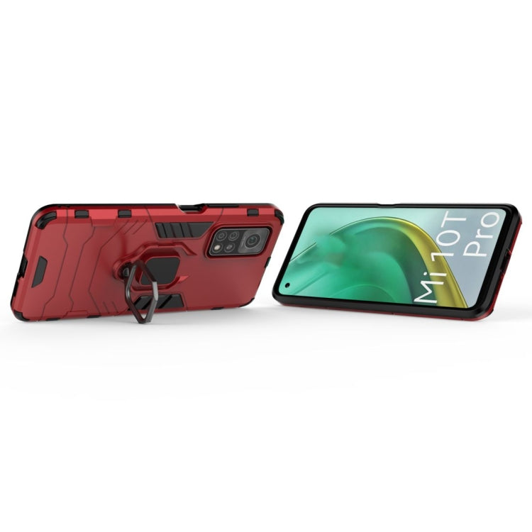 For Xiaomi Mi 10T Pro 5G Shockproof PC + TPU Protective Case with Magnetic Ring Holder