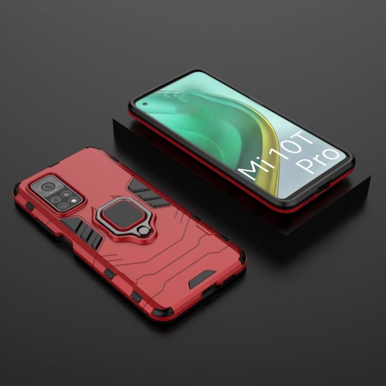 For Xiaomi Mi 10T Pro 5G Shockproof PC + TPU Protective Case with Magnetic Ring Holder