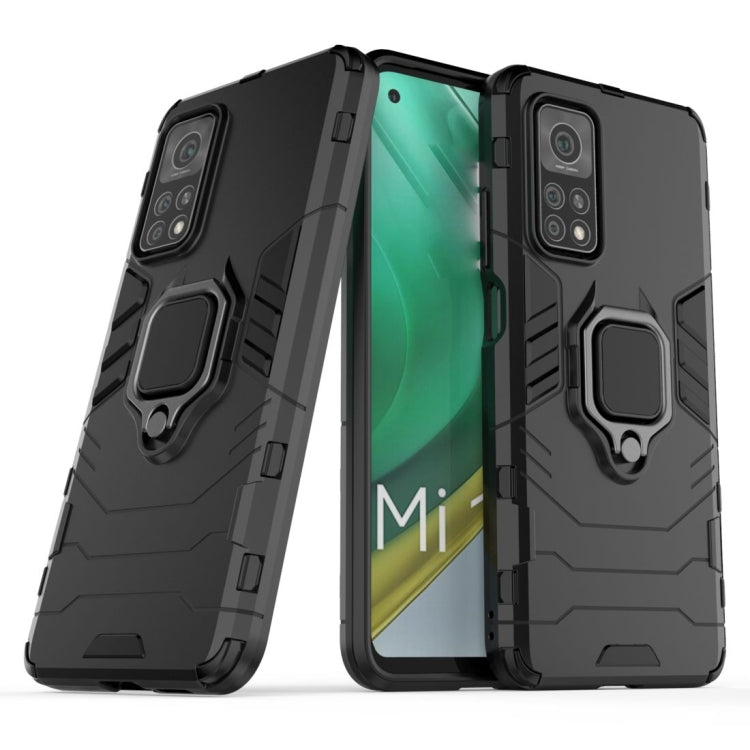 For Xiaomi Mi 10T Pro 5G Shockproof PC + TPU Protective Case with Magnetic Ring Holder