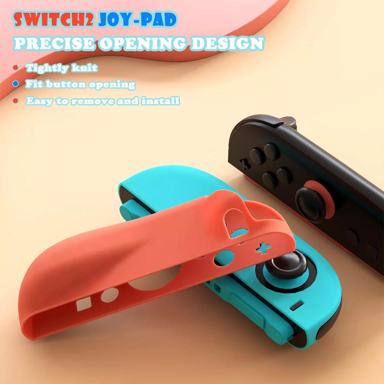 For Nintendo Switch / Switch OLED Joy-Con XDcase 1 Pair Soft Silicone Protective Case & Joystick Caps Set
