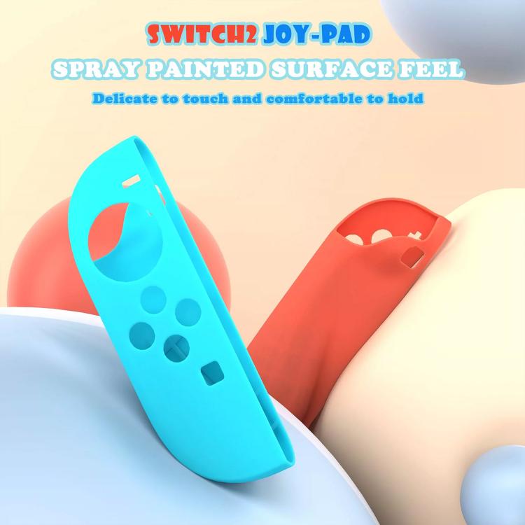 For Nintendo Switch / Switch OLED Joy-Con XDcase 1 Pair Soft Silicone Protective Case & Joystick Caps Set
