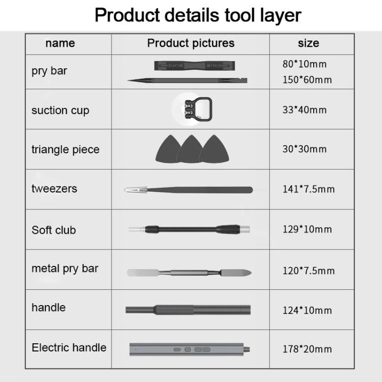 153 in 1 Long Endurance Three-speed Adjustment Electric Screwdriver Set