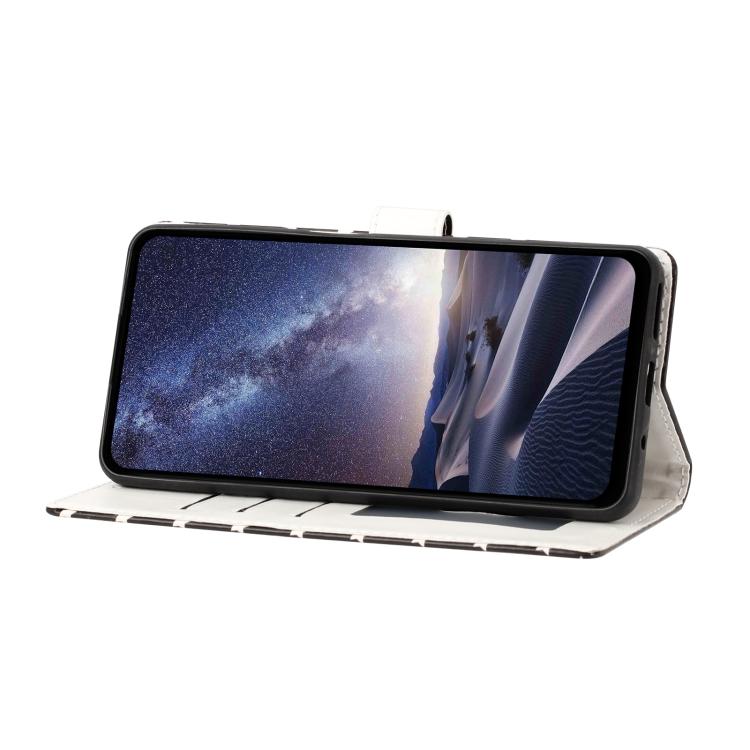 For Google Pixel 11 Pro Star Pattern Magnetic Buckle Vegan Leather Phone Case with Wrist Strap