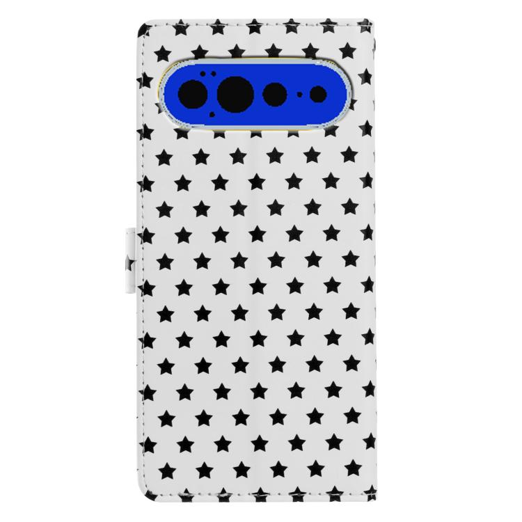 For Google Pixel 11 Pro Star Pattern Magnetic Buckle Vegan Leather Phone Case with Wrist Strap