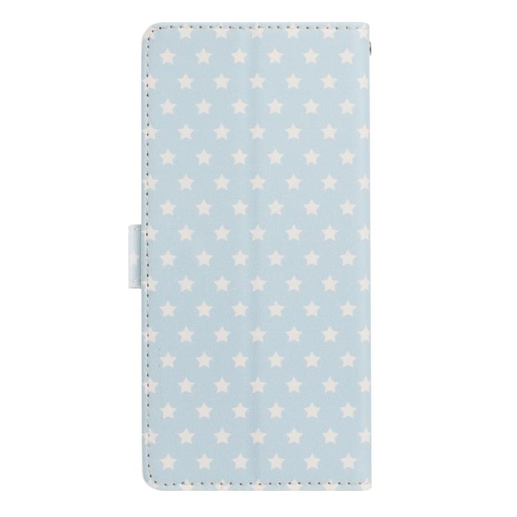 For Google Pixel 8a Star Pattern Magnetic Buckle Vegan Leather Phone Case with Wrist Strap
