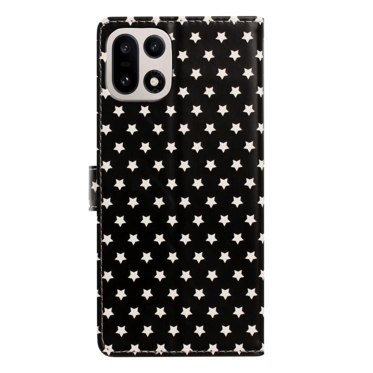 For OnePlus 13 Star Pattern Magnetic Buckle Vegan Leather Phone Case with Wrist Strap