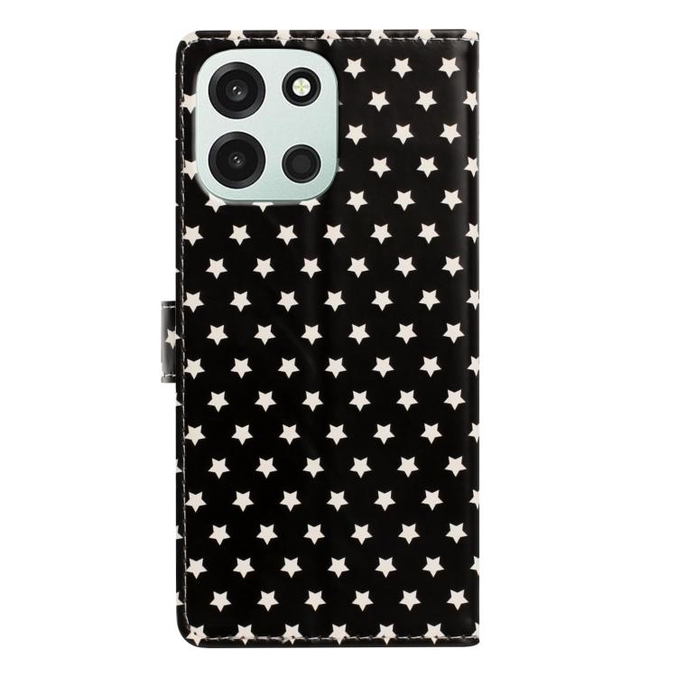 For OnePlus Nord 6 5G Star Pattern Magnetic Buckle Vegan Leather Phone Case with Wrist Strap