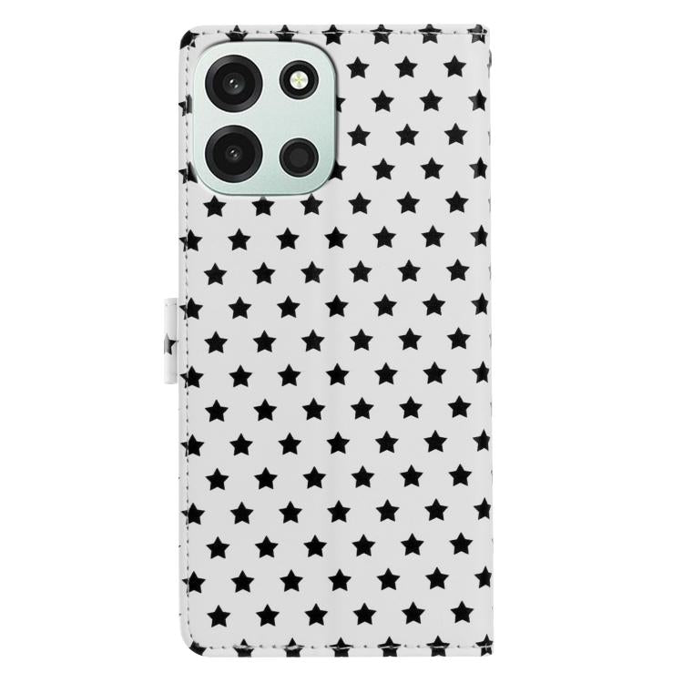 For OnePlus Nord 6 5G Star Pattern Magnetic Buckle Vegan Leather Phone Case with Wrist Strap