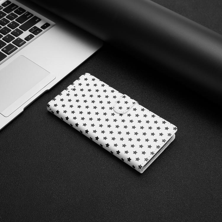 For Honor X9c Star Pattern Magnetic Buckle Vegan Leather Phone Case with Wrist Strap