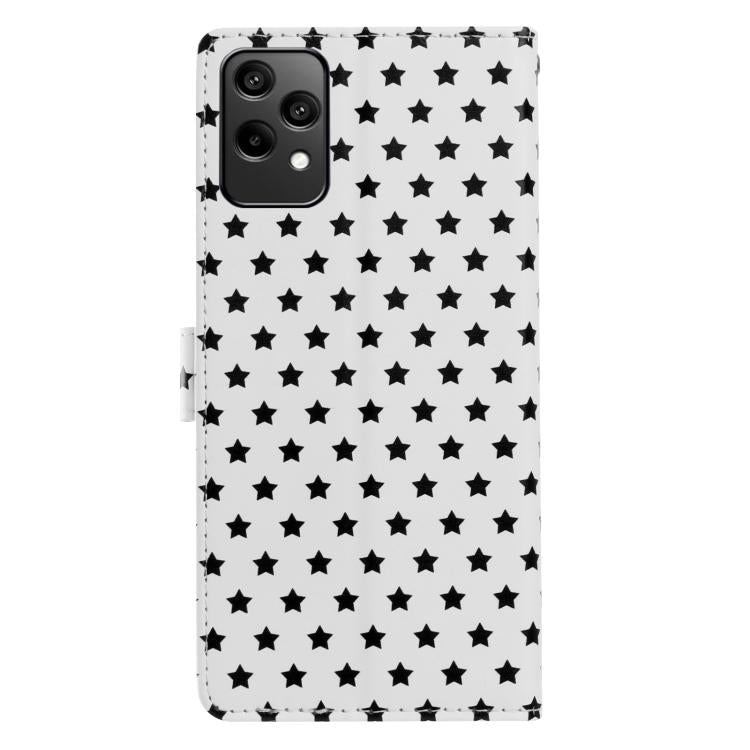 For Honor 200 Lite Star Pattern Magnetic Buckle Vegan Leather Phone Case with Wrist Strap