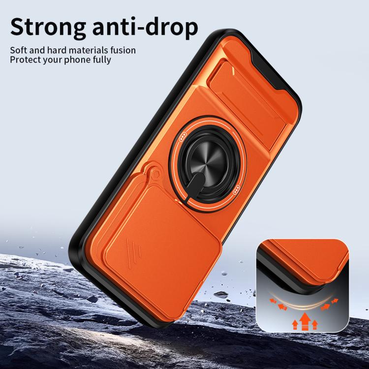 For Huawei Pura 70 Pro Lens Sliding Window Multifunctional Magnetic Shockproof Phone Case