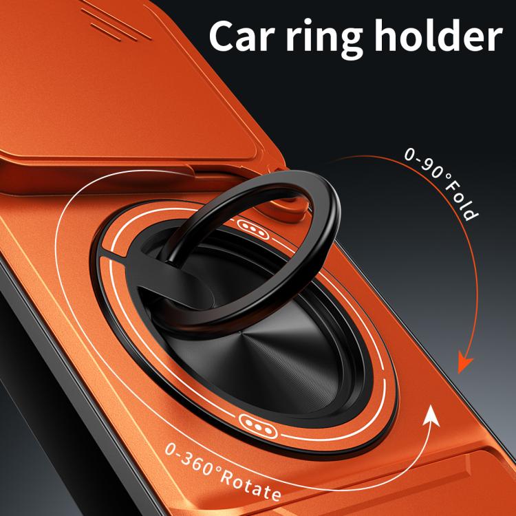 For Huawei Pura 70 Pro Lens Sliding Window Multifunctional Magnetic Shockproof Phone Case